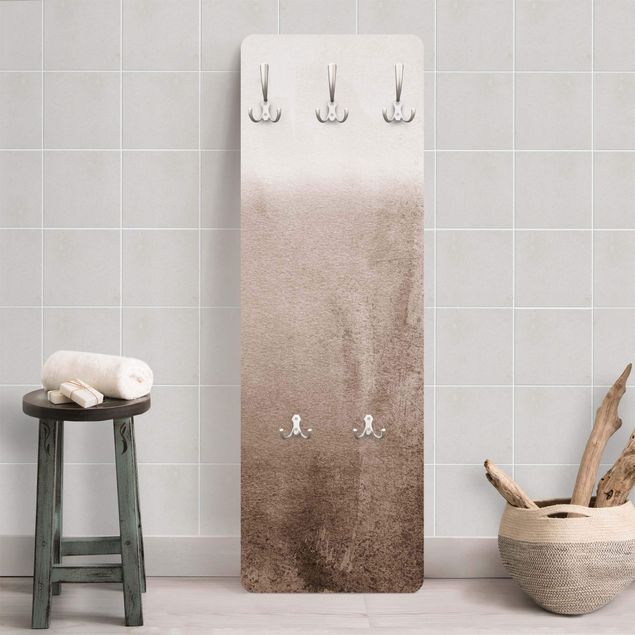 Wall mounted coat rack patterns Play Of Colours Fading Sepia-Colours