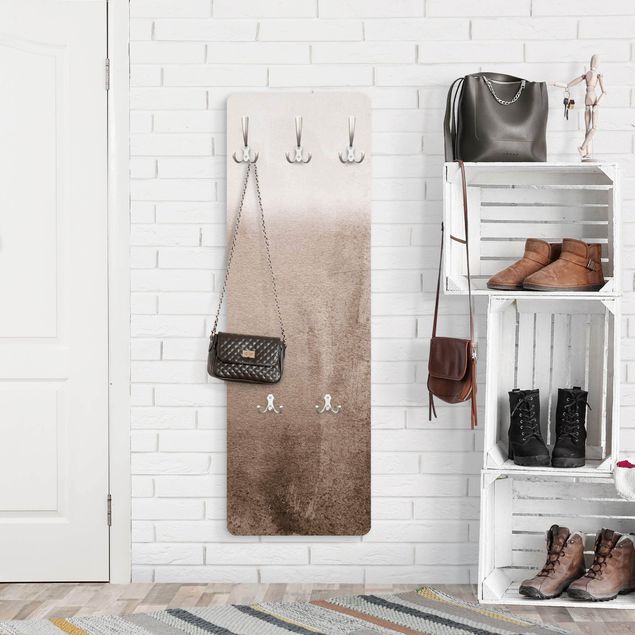 Wall mounted coat rack brown Play Of Colours Fading Sepia-Colours