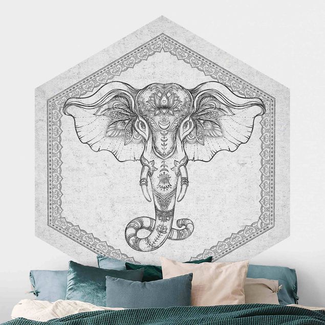 Wallpapers elefant Spiritual Elephant In Concrete Look