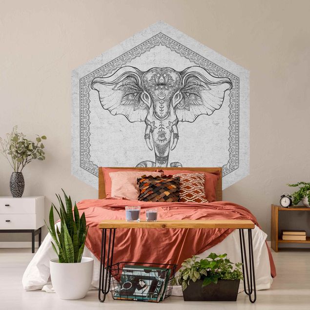 Wallpapers animals Spiritual Elephant In Concrete Look