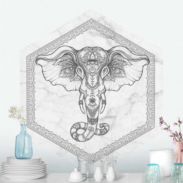 Kitchen Spiritual Elephant In Marble Look