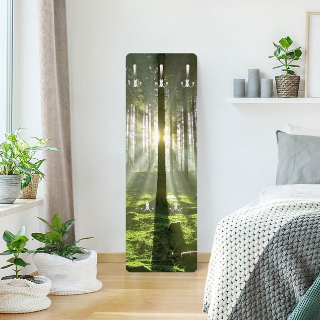 Wall mounted coat rack green Spring Fairytale