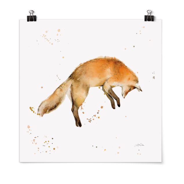 Posters animals Leaping Fox