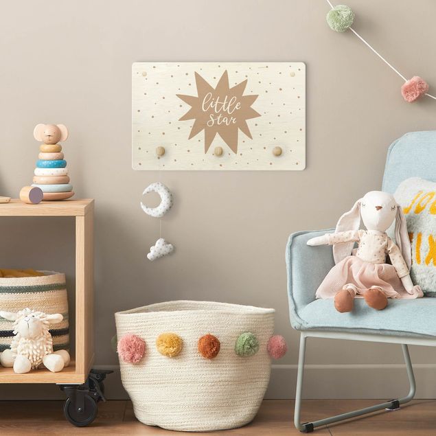Coat rack quotes Text Little Star With Star Natural
