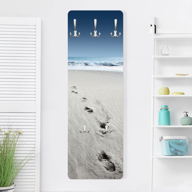 Wall mounted coat rack landscape Traces In The Sand
