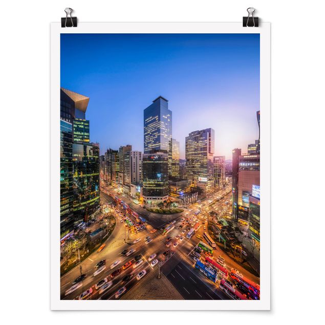 Architectural prints City Lights Of Gangnam District