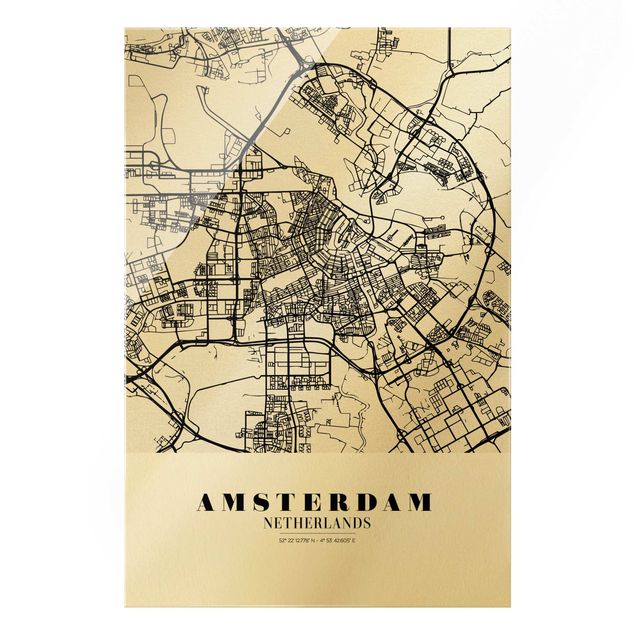 Prints Amsterdam City Map - Classic