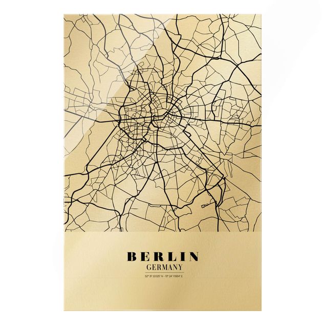 Prints vintage Berlin City Map - Classic