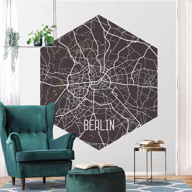 Aesthetic vintage wallpaper City Map Berlin - Retro