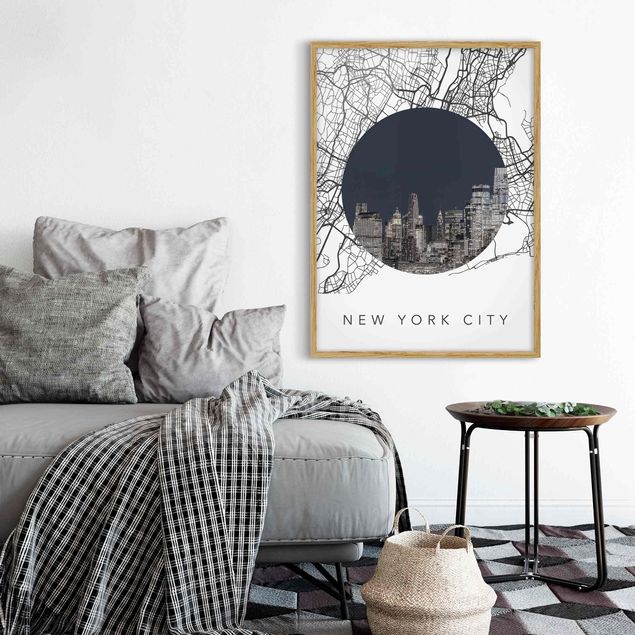 Printable world map Map Collage New York City