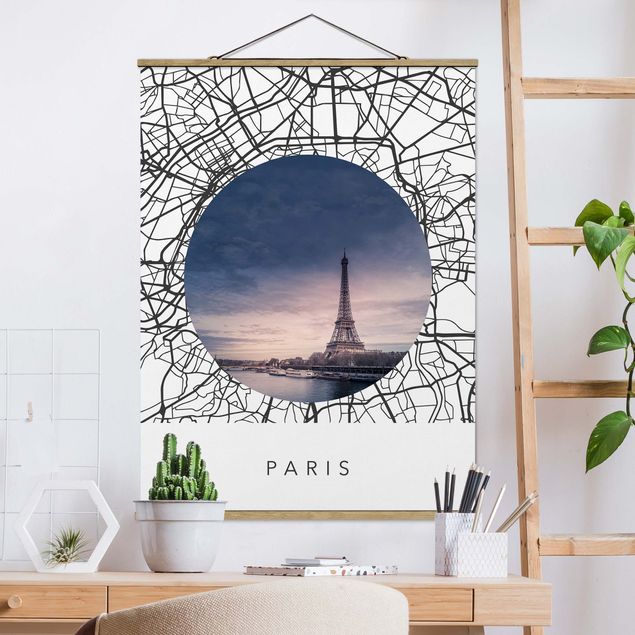 Kitchen Map Collage Paris