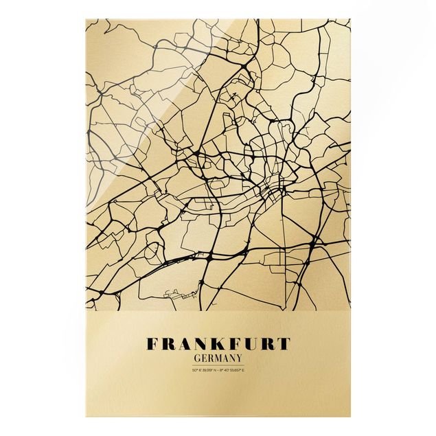 Prints Frankfurt City City Map - Classic