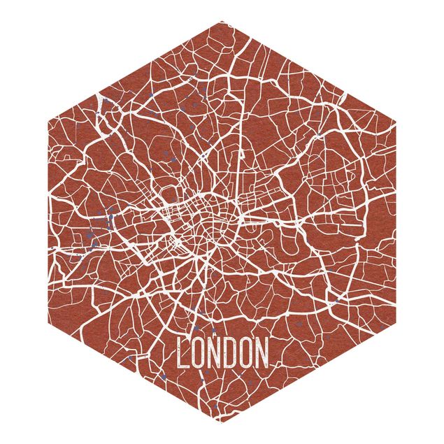 Wallpapers brown City Map London - Retro