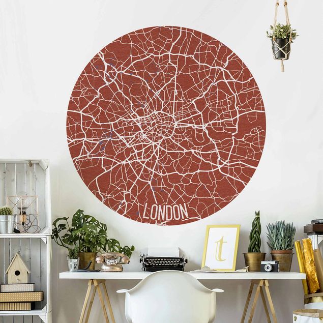 Wallpapers London City Map London - Retro