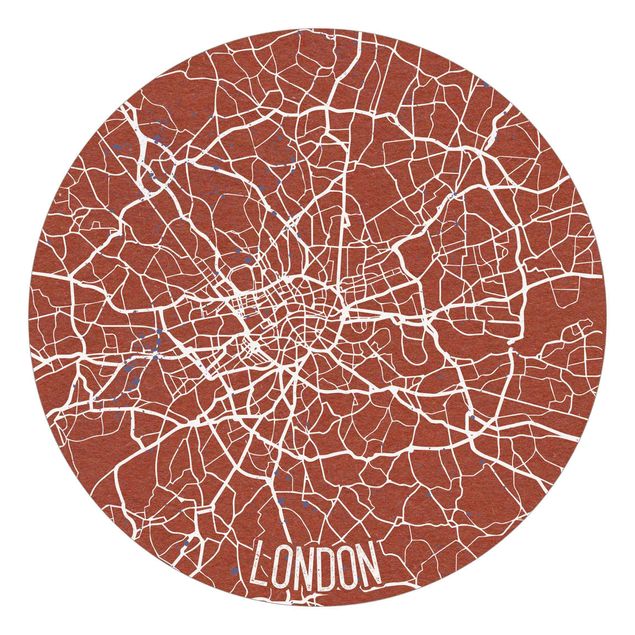 Retro wallpaper City Map London - Retro