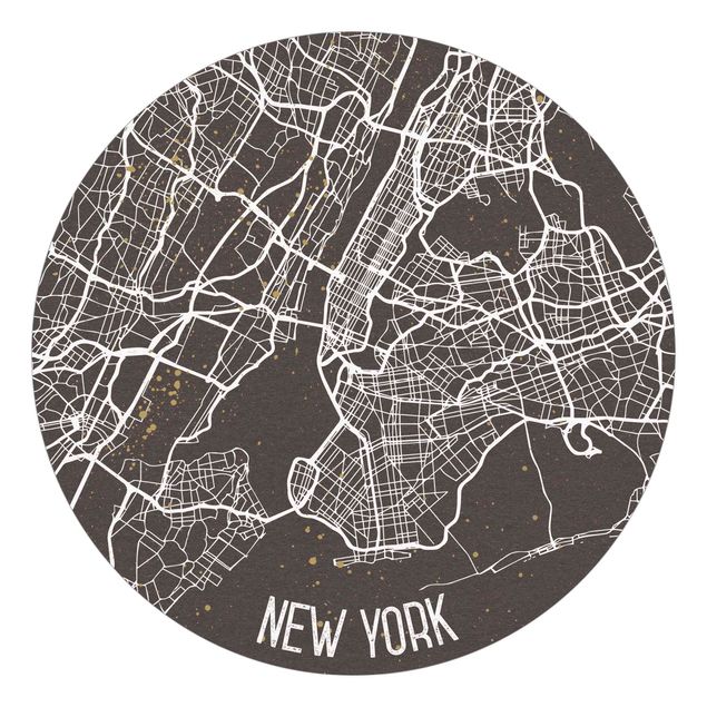 Vintage aesthetic wallpaper City Map New York- Retro