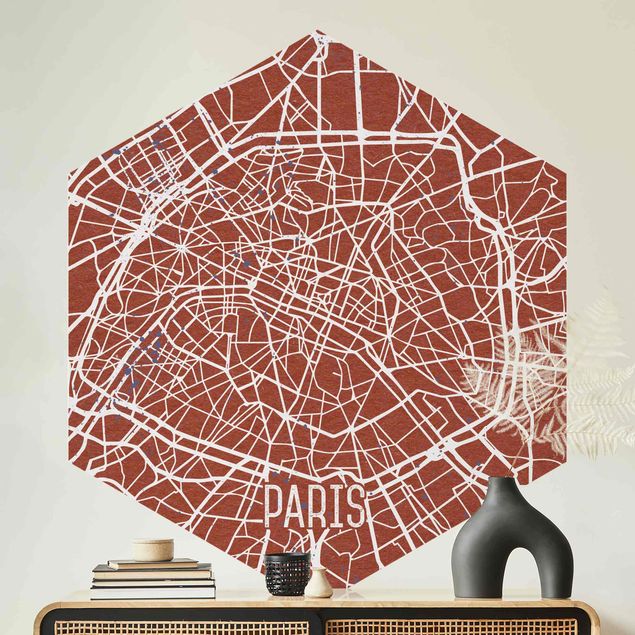Wallpapers Paris City Map Paris - Retro