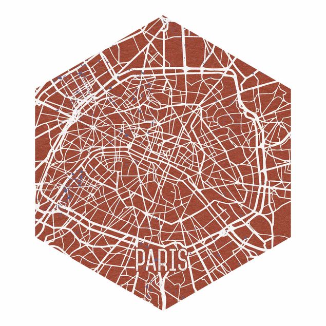 Wallpapers brown City Map Paris - Retro