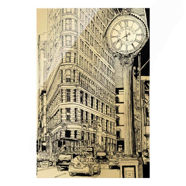 Prints black and white City Study - Flatiron Building