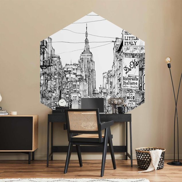 Contemporary wallpaper City Study - Little Italy