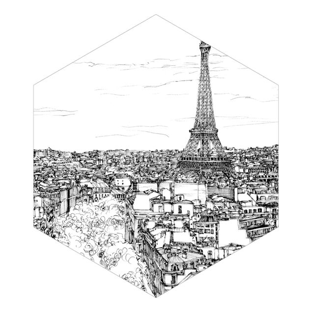 Adhesive wallpaper City Study - Paris