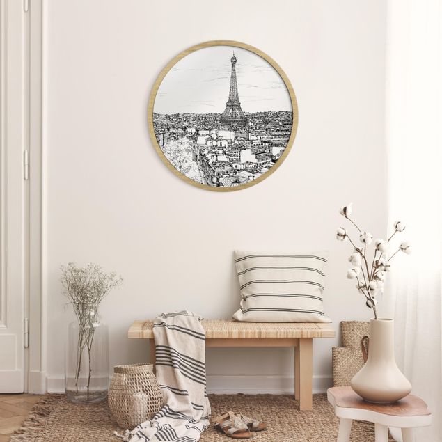 Prints modern City Study - Paris