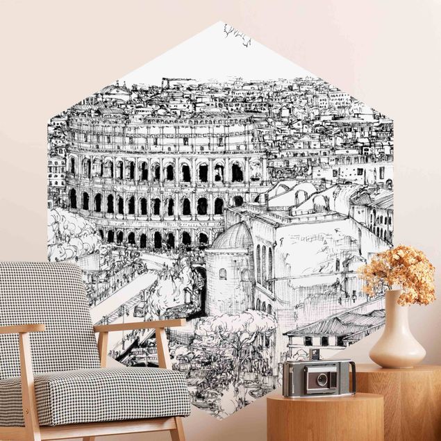 Wallpapers black and white City Study - Rome