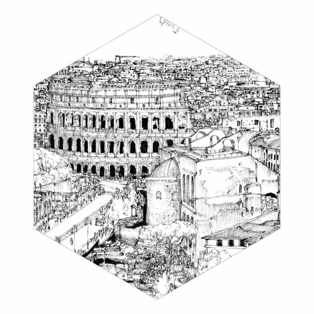 Self adhesive wallpapers City Study - Rome
