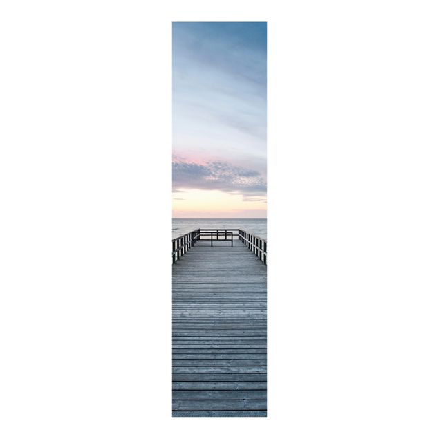 Sliding panel curtains landscape Landing Bridge Boardwalk
