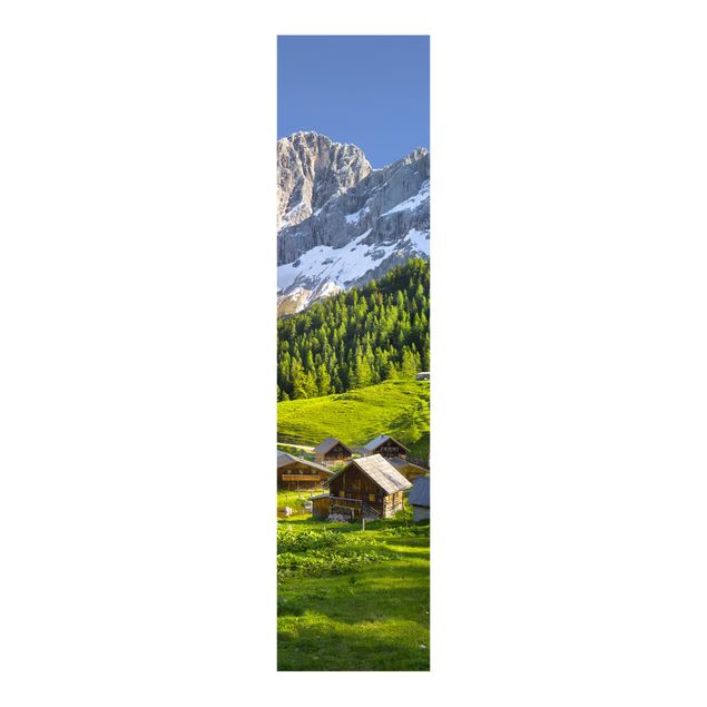 Sliding panel curtains landscape Styria Alpine Meadow