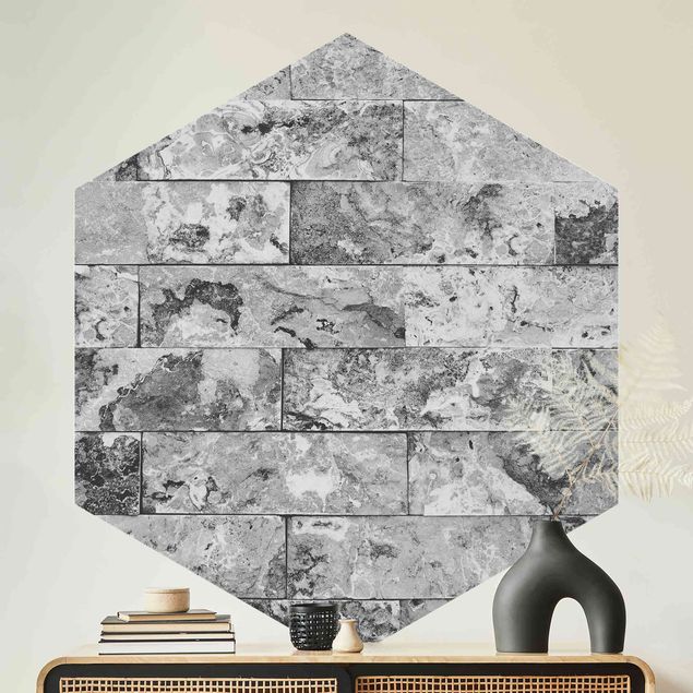 Wallpapers marble Stone Wall Natural Marble Gray