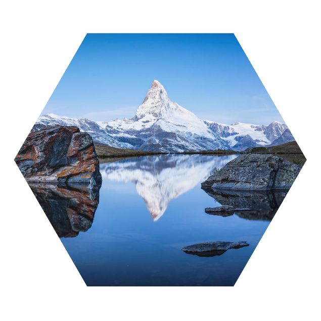 Contemporary art prints Stellisee Lake In Front Of The Matterhorn