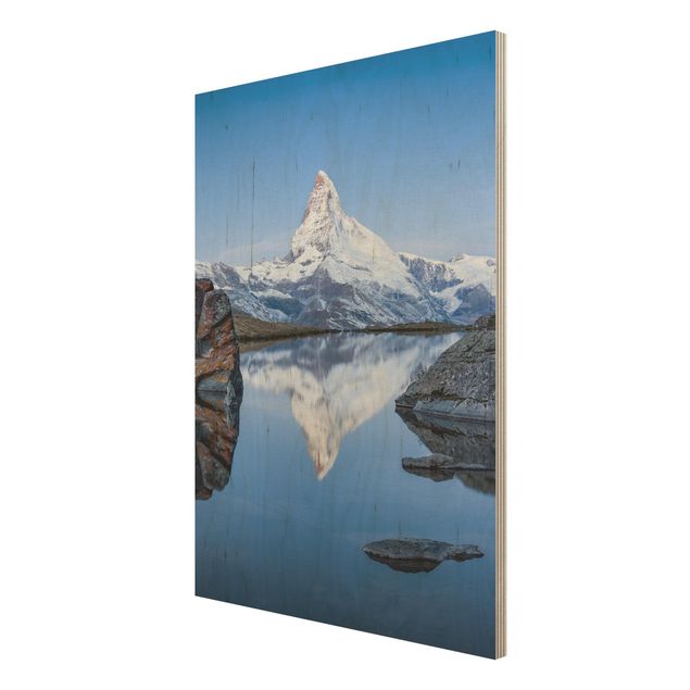 Prints Stellisee Lake In Front Of The Matterhorn