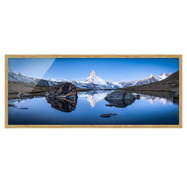 Switzerland wall art Stellisee Lake In Front Of The Matterhorn