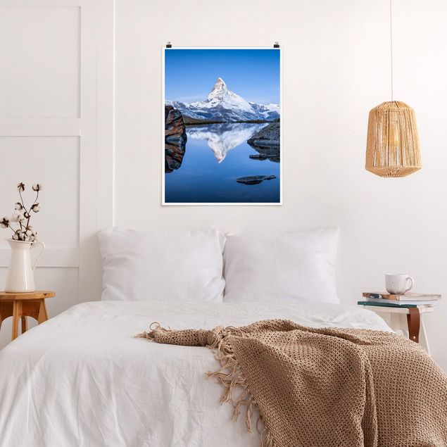 Prints landscape Stellisee Lake In Front Of The Matterhorn