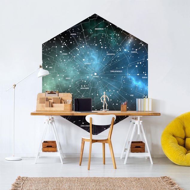 Wallpapers maps Stellar Constellation Map Galactic Nebula