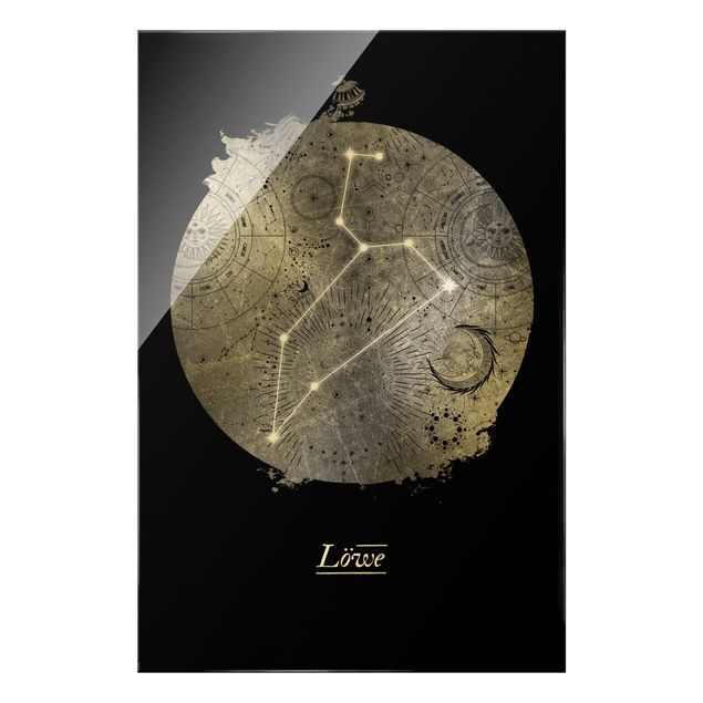 Prints Zodiac Sign Leo Silver