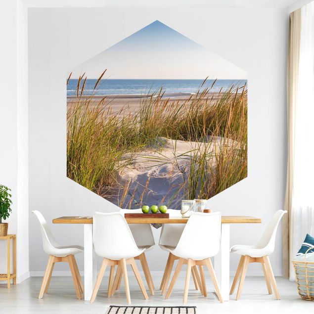 Modern wallpaper designs Beach Dune At The Sea
