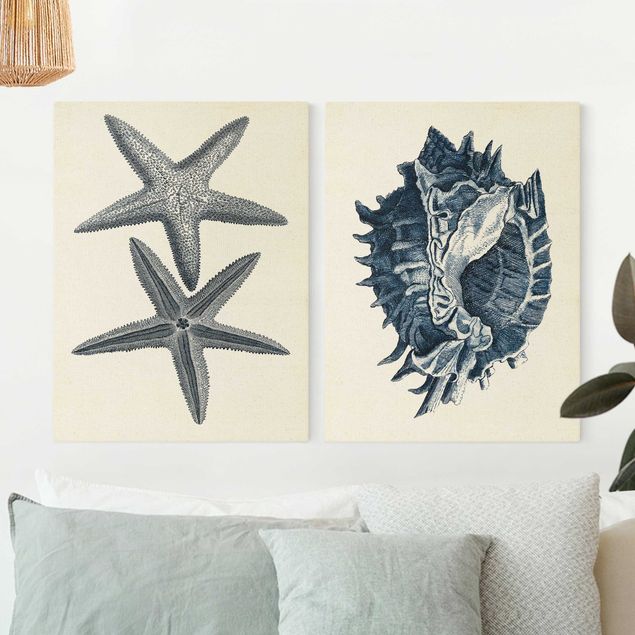 Contemporary art prints Stranded Goods In Navy