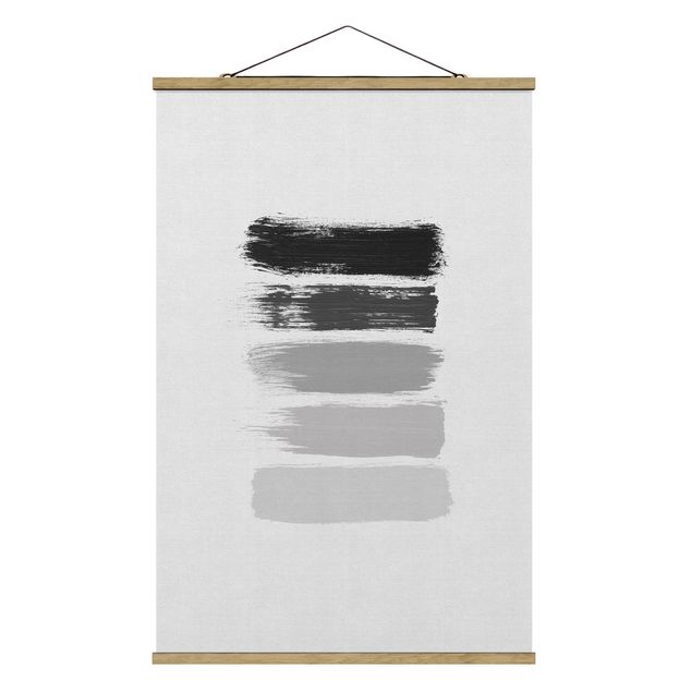 Grey prints Stripes in Black And Grey