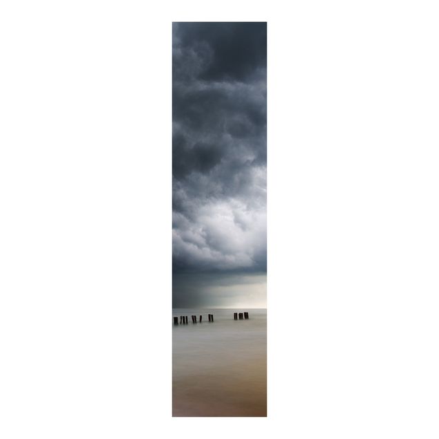 Sliding panel curtains landscape Storm Clouds Over The Baltic Sea