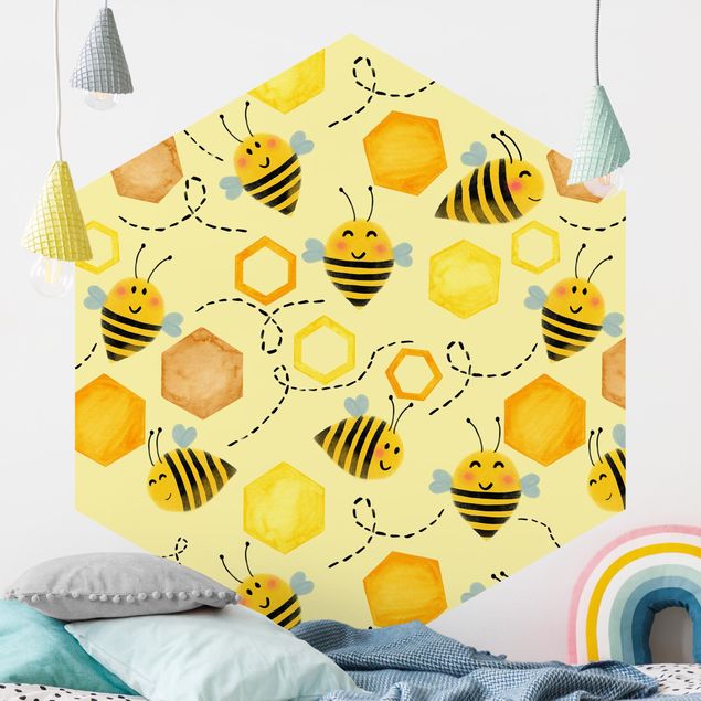 Wallpapers animals Sweet Honey With Bees Illustration