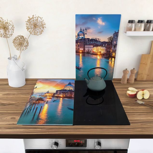 Stove top covers Sunset in Venice