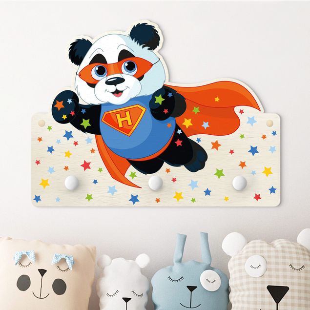 Nursery decoration Super Panda With Desired Letters