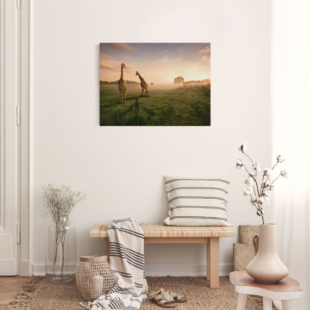 Prints landscape Surreal Giraffes