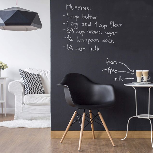 Adhesive films patterns Living Room - DIY Chalkboard Wallpaper