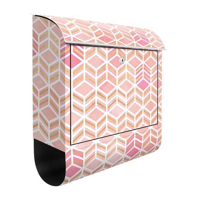 Letterboxes pink Take the Cake Gold und Rose