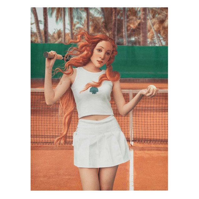 Orange print Tennis Venus