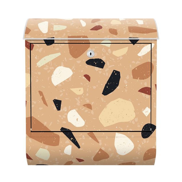 Letterboxes brown Terrazzo Pattern Florence