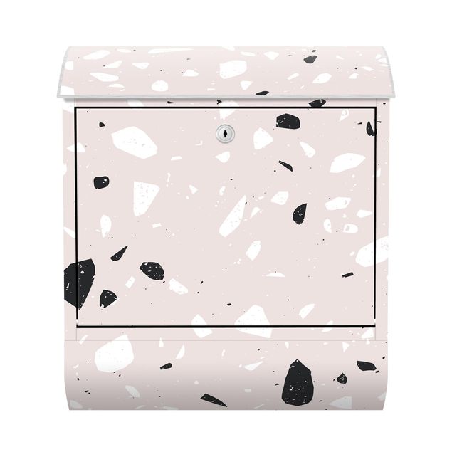 Letterboxes pink Terrazzo Pattern Milano